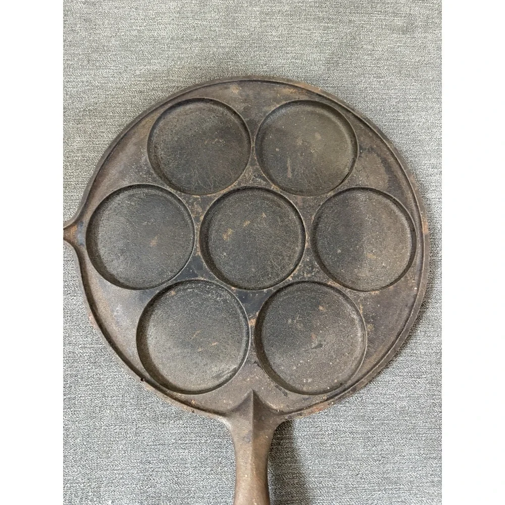 JOTUL ~ Vintage Cast Iron PLETT Flat Pancake Pan‎ (9.5
